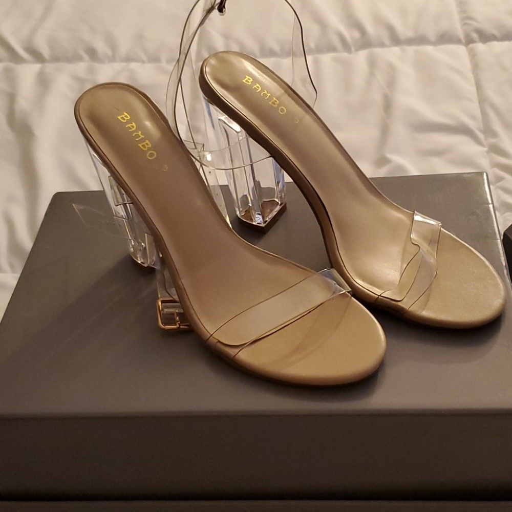 Clear heels